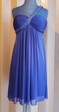 Xscape by Joanna Chen size 6 purple sleeveless tunic